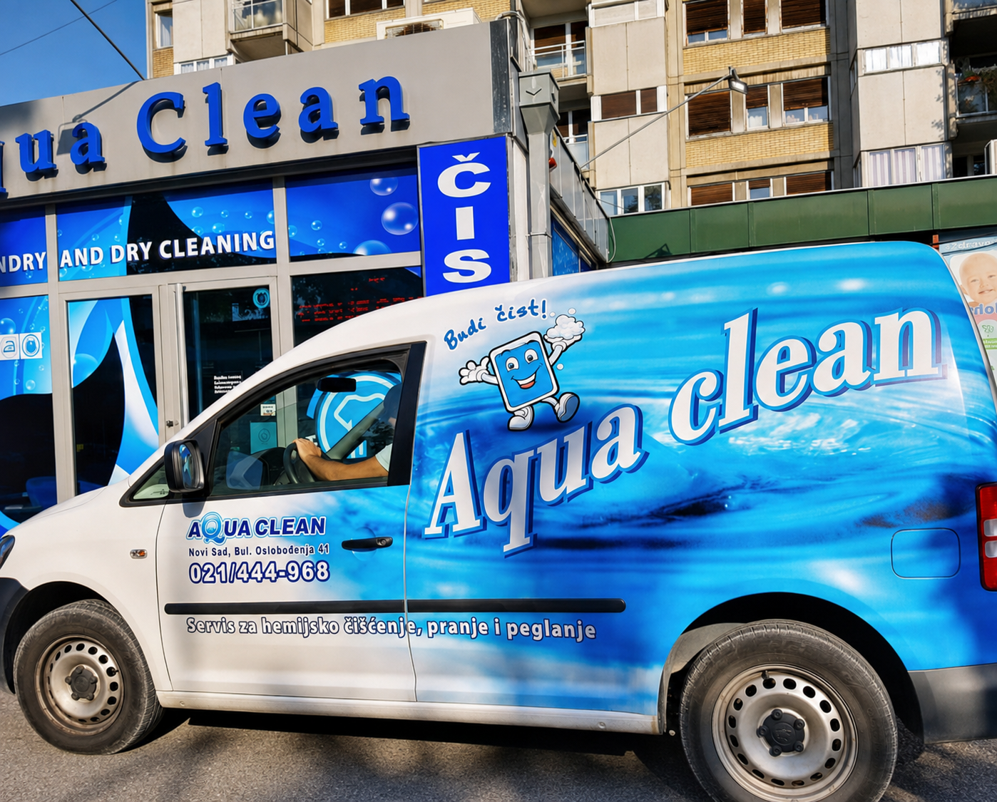Aqua Clean kombi za preuzimanje i dostavu veša